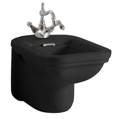 WALDORF Hänge-Bidet 37x55cm, schwarz matt