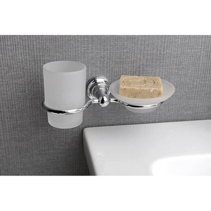 DIAMOND Seifenschale, Milchglas, Chrom