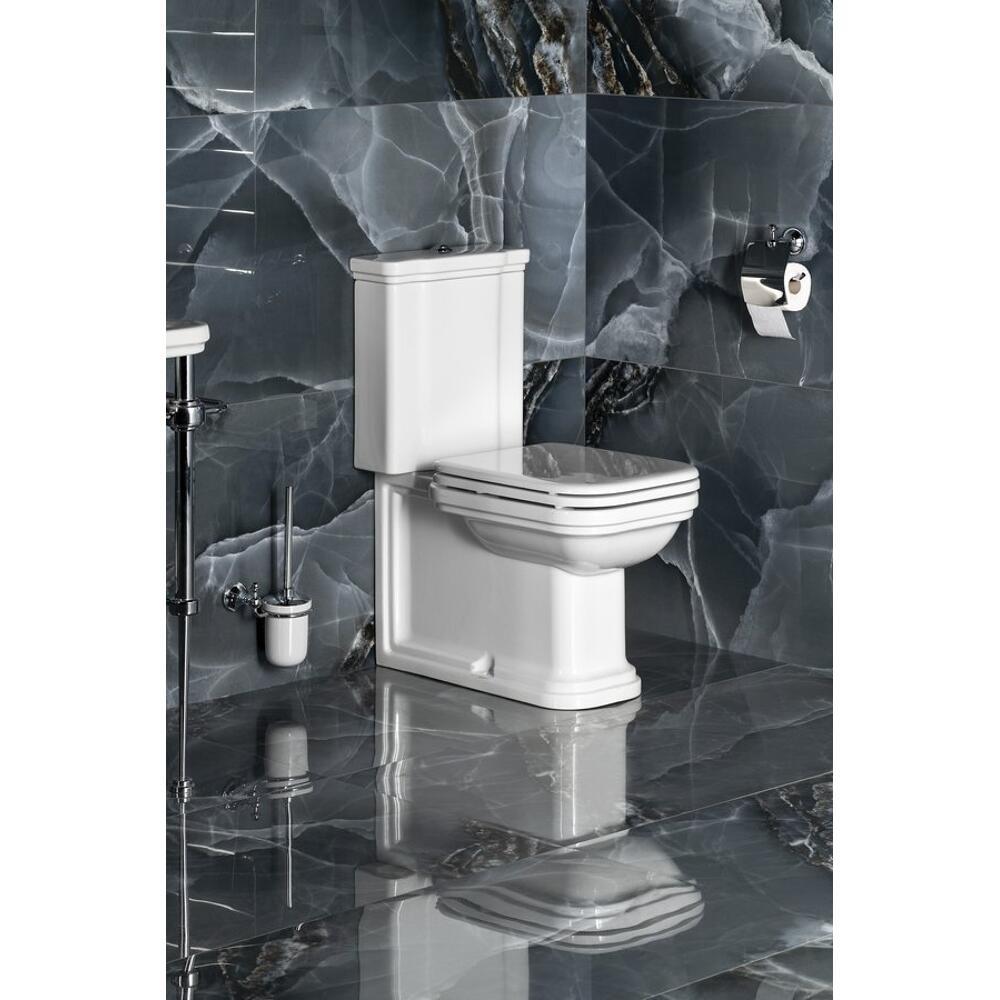 WALDORF Kombi-WC, Abgang senkrecht/waagerecht, weiß-Chrom