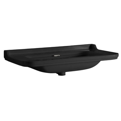 WALDORF Keramik-Waschtisch 80x55cm, schwarz matt
