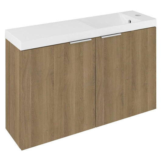 LATUS X Unterschrank mit Waschtisch 80x54,5x22cm, Eiche cuneo