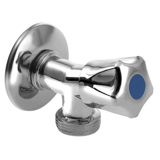 Waschmaschinen-Kugelventil mit Rückschlagventil, 1/2"x3/4“, Chrom