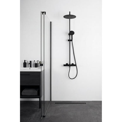ICONIC Duschsäule mit Armatur, Schwarz matt