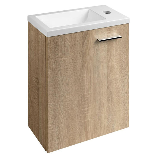 ZOJA Unterschrank 37x50x18cm, platin Eiche