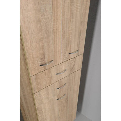 ZOJA/KERAMIA FRESH Hochschrank mit Wäschekorb 50x184x29cm, platineiche