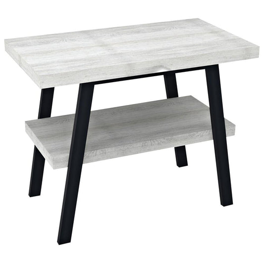 TWIGA Waschtisch 80x72x50 cm, schwarz matt/Eiche altweiß