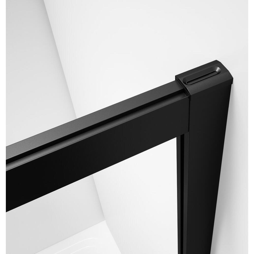 SIGMA SIMPLY BLACK Rechteck-Duschabtrennung 1000x900 mm, L/R Variante, Eckeinstieg, Brick Glas