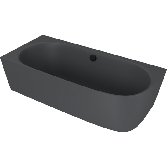 SUSSI L Freistehende Badewanne 160x70x50cm, Anthrazit matt