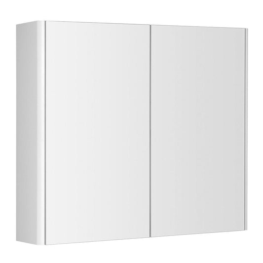 DENEB Spiegelschrank 80x70x18cm, Weiß matt