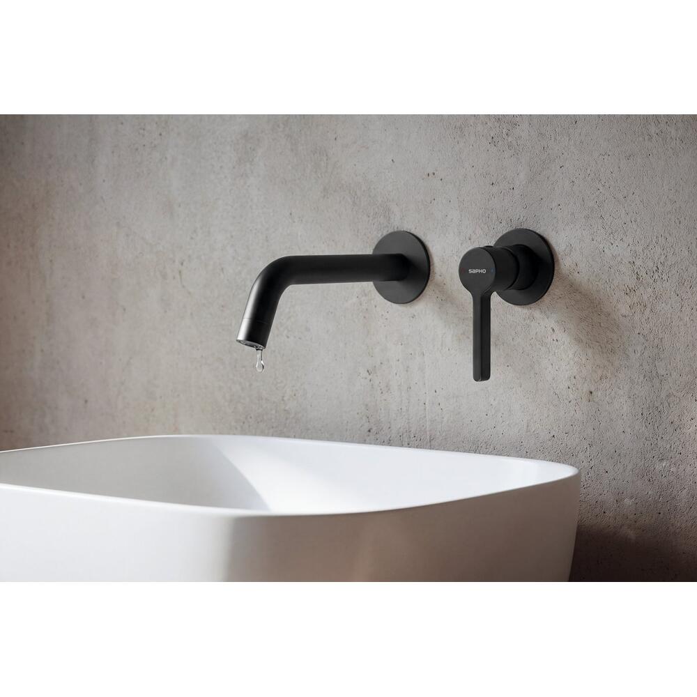 ICONIC 2Loch-Waschtischarmatur, Schwarz matt