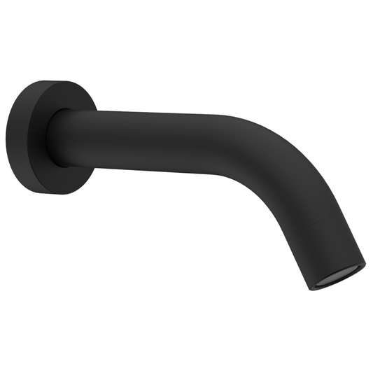 Einlauf, 174 mm, schwarz matt