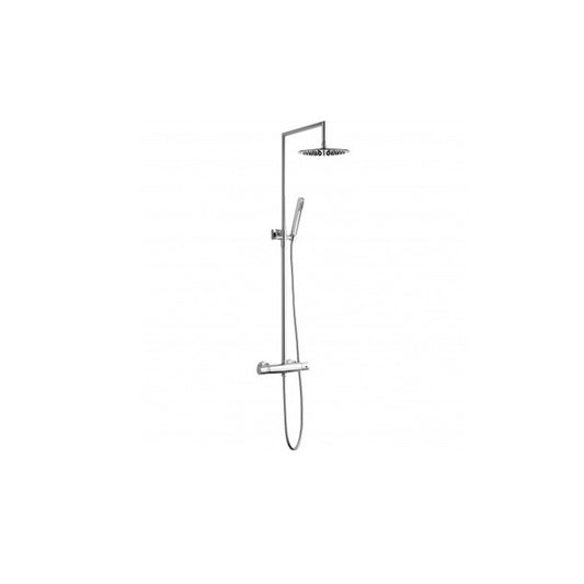 RONDO Duschsäule mit Thermostat-Armatur, Chrom