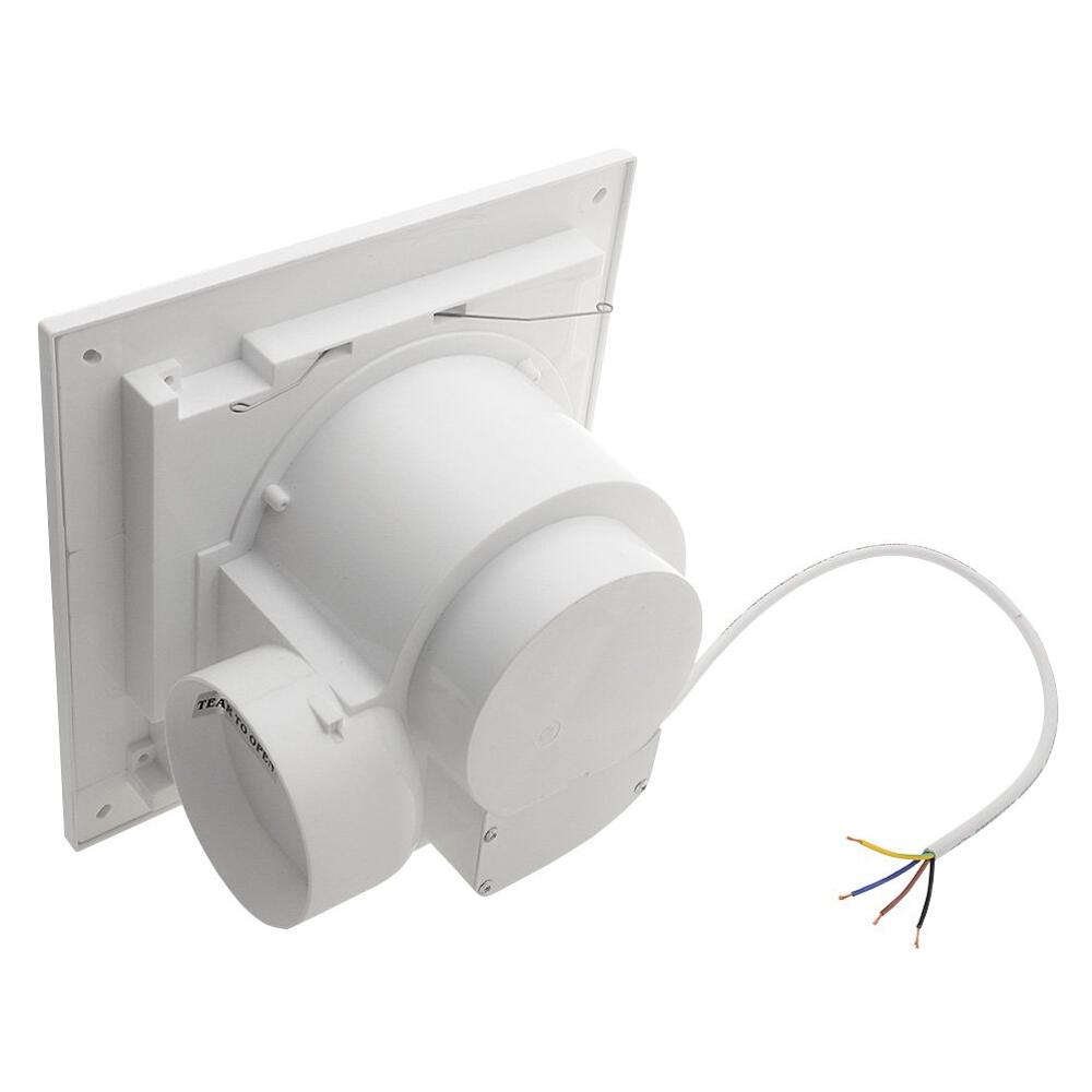 TECTO Deckenventilator axial mit Zeitschaltuhr, 20W, Rohr 100mm, Weiß