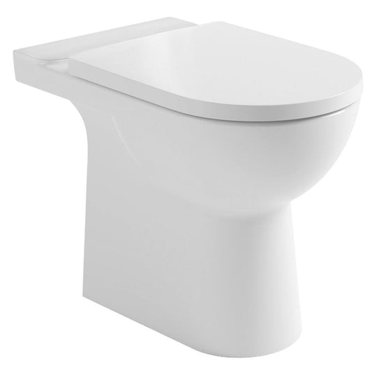 TALAMO WC-Becken, für Kombi-WC, spülrandlos, 63x35,5cm, Abgang Waagerecht/Senkrecht, Weiß