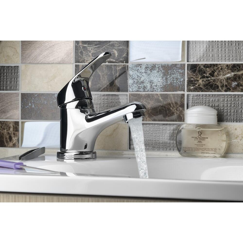 AQUALINE 35 Waschtischarmatur, WASSERSPAR-Kartusche, Chrom