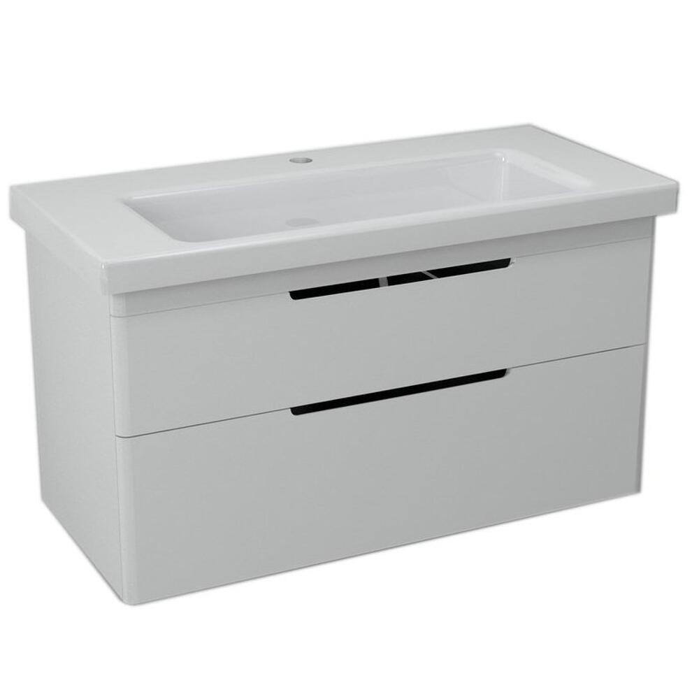 ELLA Waschbeckenschrank 95,7x50x42,8cm, weiss