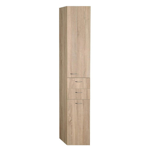 ZOJA/KERAMIA FRESH Hochschrank mit Wäschekorb 35x184x29cm, platineiche