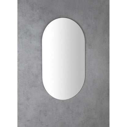 Spiegel mit Schnittkante 50x85cm, Oval, CU free