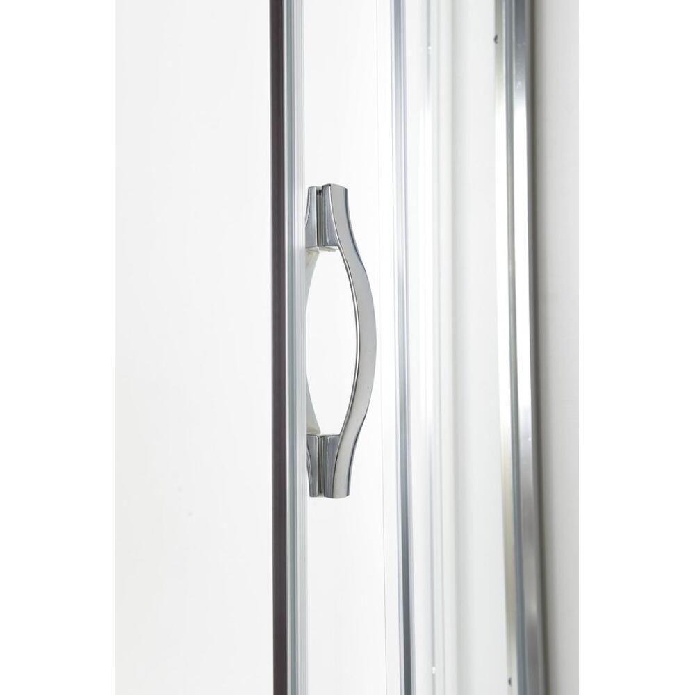 Duschkabine Viertelkreis 900x900x1900mm, BRICK Glas inklusive Duschwanne