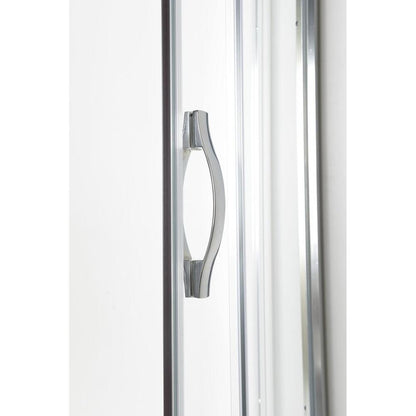 Duschkabine Viertelkreis 900x900x1900mm, BRICK Glas inklusive Duschwanne