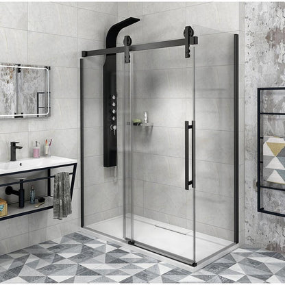 VOLCANO BLACK Rechteckige Duschkabine 1800x900mm L/R Variante