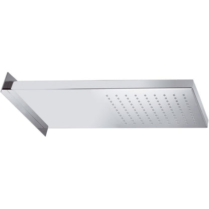 Wand-Kopfbrause, 500x200mm, polierter Edelstahl