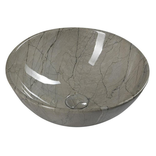 DALMA Keramik-Waschtisch Ø 42 cm, grigio