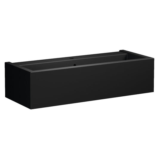KANAAL Keramik-Waschtisch 100x40cm, schwarz matt