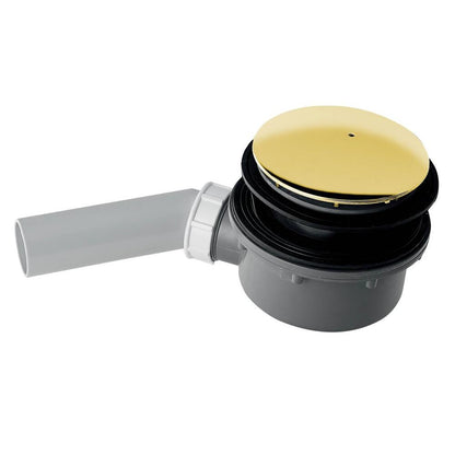 RETRO Duschwannensiphon, Durchmesser 90mm, Gold