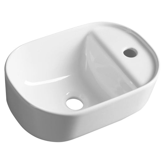 MANAKI Keramik-Waschtisch 42x28cm, weiss