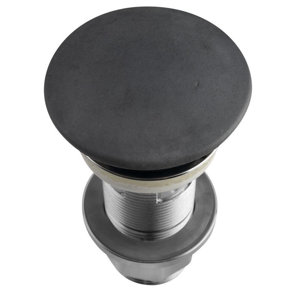Waschbecken-Ablaufgarnitur 5/4", klick-klack, Beton-Stopfen, 10-80mm, Anthrazit matt