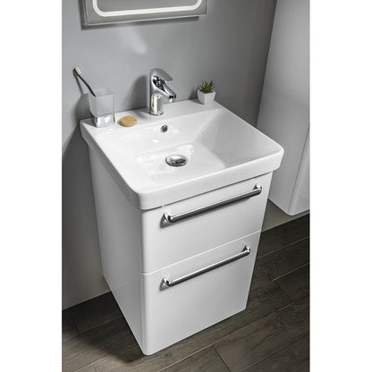 THEIA Unterschrank 46,4x70x44,2cm, 2x Schublade, weiß