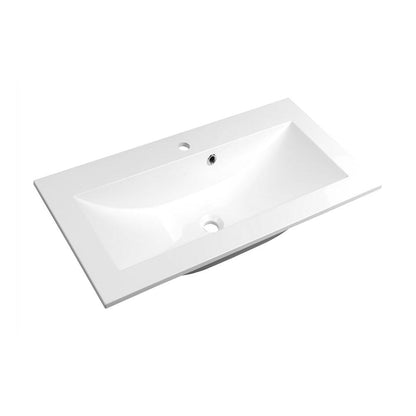 YUKON Waschtisch 70x45cm, Gussmarmor, weiß