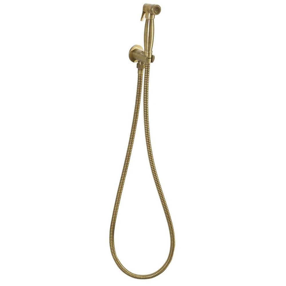 Bidetbrause, Retro-Stil, Schlauch und Brausehalter mit Duschanschluss, Bronze