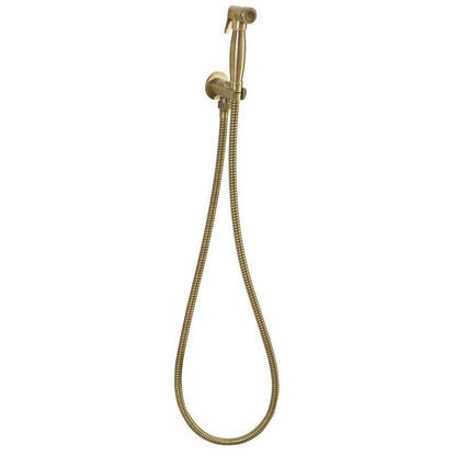 Bidetbrause, Retro-Stil, Schlauch und Brausehalter mit Duschanschluss, Bronze