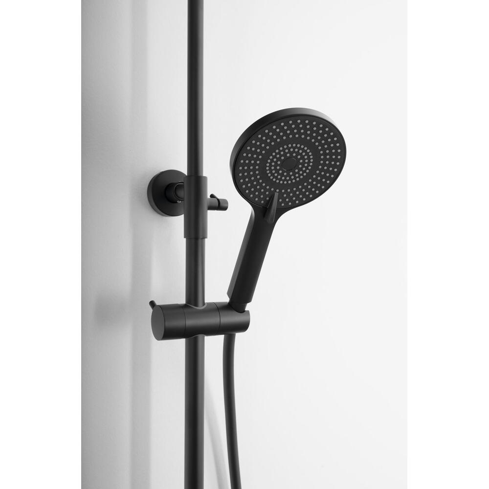 ICONIC Duschsäule mit Armatur, Schwarz matt