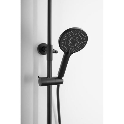 ICONIC Duschsäule mit Armatur, Schwarz matt