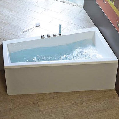 Raumspar Badewanne ANDRA, 180x90x45cm, rechts, weiß