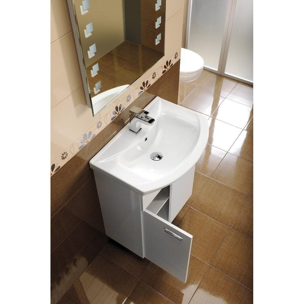 ZERO Keramik-Waschtisch 55x43,5cm, weiss