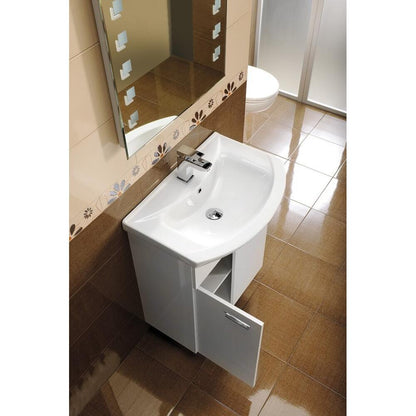 ZERO Keramik-Waschtisch 55x43,5cm, weiss