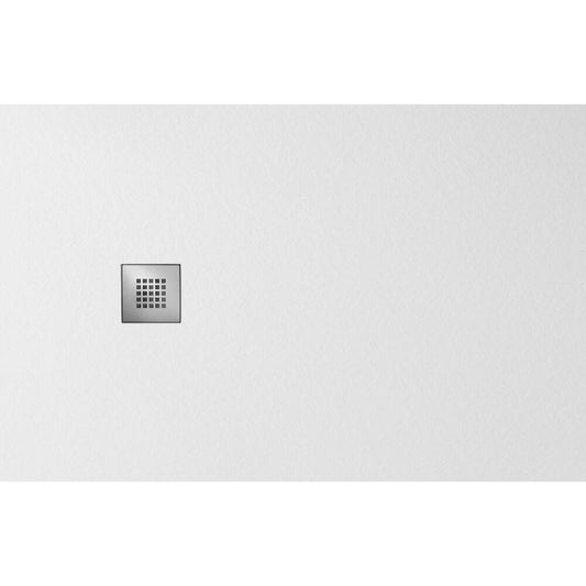 MITIA Gussmarmor-Duschwanne, Rechteck 140x90cm, weiss