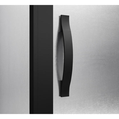 SIGMA SIMPLY BLACK Eck-Duschabtrennung, 1000x1000 mm, Eckeinstieg, Brick Glas