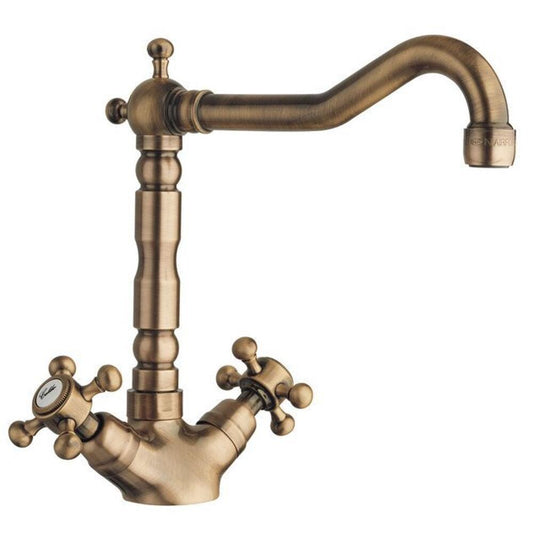ANTEA Küchenarmatur mit Retro-Einlauf, 240mm, bronze