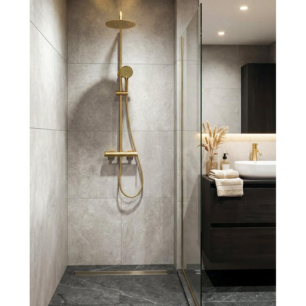 ICONIC Duschsäule mit Armatur, Gold matt