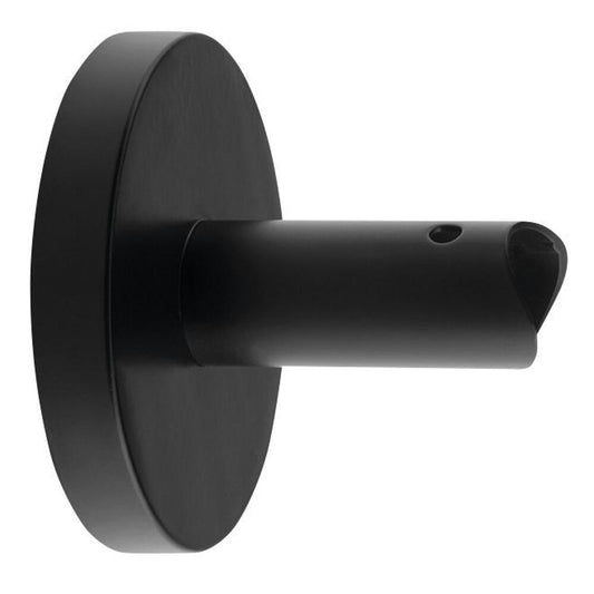 Adapter für direkten Anschluss in die Wand, für Rundprofile, schwarz