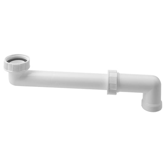 Waschbecken-Siphon Raumsparend 5/4", Weiß