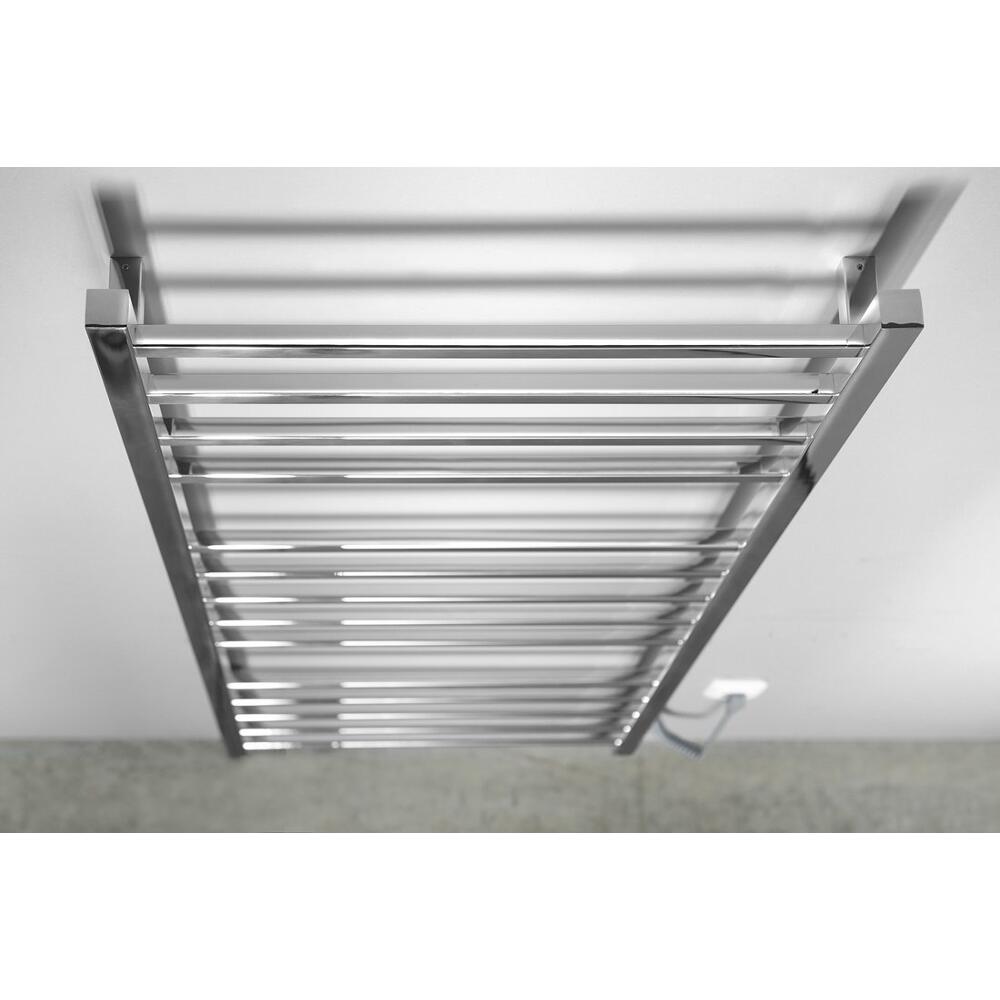 ESKINADO Handtuchtrockner elektrisch, 600x1500 mm, 130 W, polierter Edelstahl