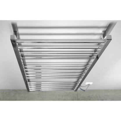 ESKINADO Handtuchtrockner elektrisch, 600x1500 mm, 130 W, polierter Edelstahl