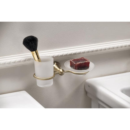 DIAMOND Seifenschale, Milchglas, Bronze