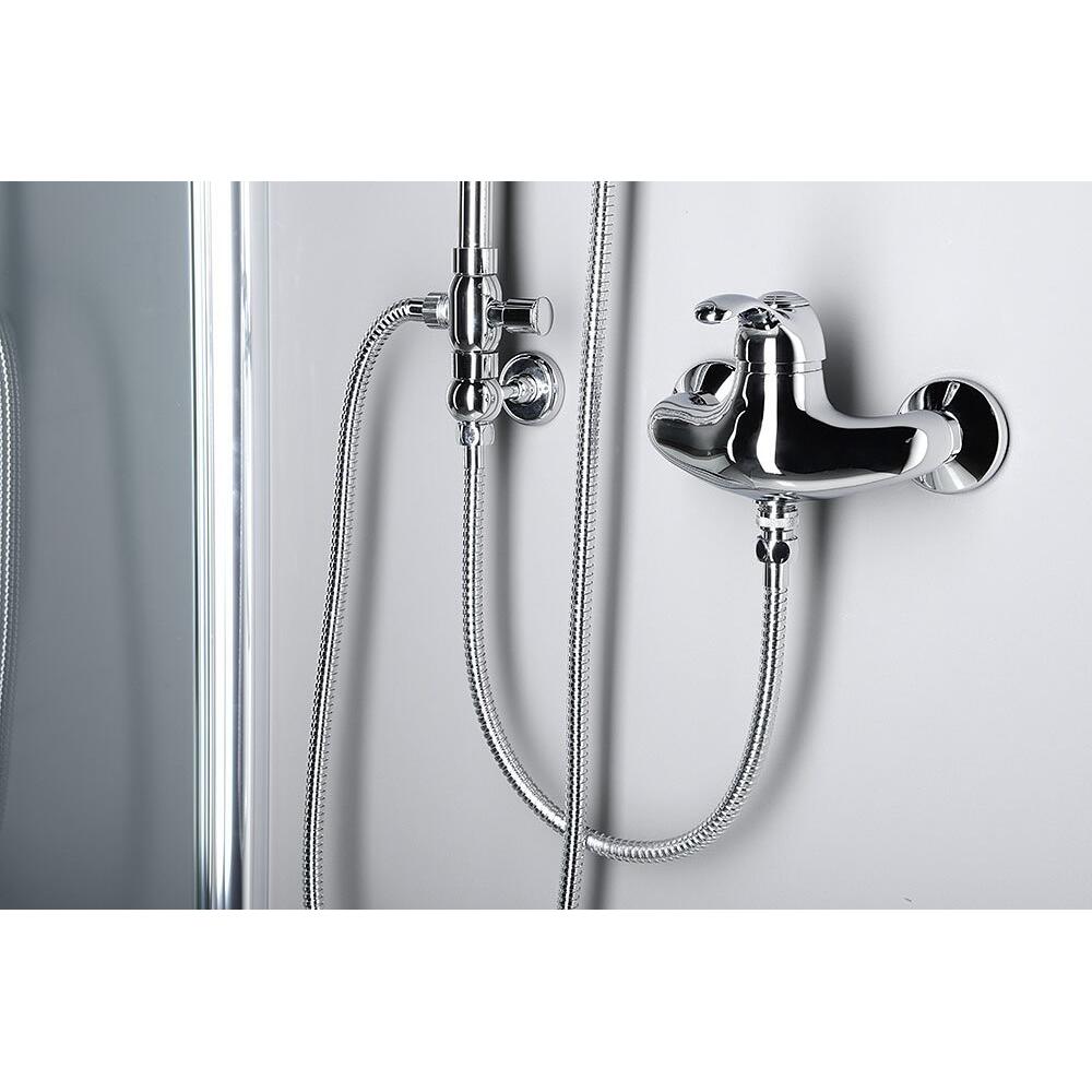 VANITY Duschsäule mit Armaturenanschluss, Kopf- und Handbrause, Chrom